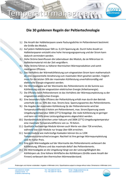 30 goldene Regeln Handout 1